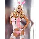 Obsessive Bunny suit 4 pcs costume pink