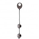   DOMINO METALLIC BALLS -CHROME BLACK, 3 