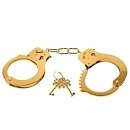  Fetish Fantasy Gold Metal Cuffs