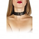  sLash Leather Collar, black, 41  3 