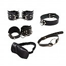  Exxtreme Sex BDSM Leather Set black, 5 
