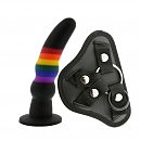    Colorful Love Strap on Solid Dildo