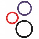   Toy Joy Triple Rings Multicolor 3Pcs