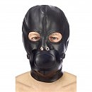      Fetish Tentation BDSM hood in leatherette with removable gag