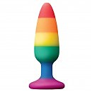    Colourful Love Rainbow Anal Plug Medium, 14  3,9 