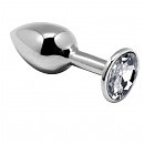      Alive Mini Metal Butt Plug White S