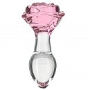    Pillow Talk — Rosy- Luxurious Glass Anal Plug, 10  3,3 