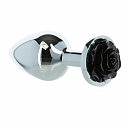    Lux Active  Rose Anal Plug  Black, 8,9  3,3 