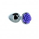    Lux Active  Rose Anal Plug  Purple, 7,6  2,8 