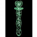    NS Novelties FIREFLY GLASS HEART A GLOW CLEAR