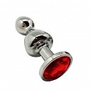   Wooomy Lollypop Double Ball Metal Plug L, 10,5  3,5 