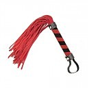 ������� DS Fetish Leather flogger M red
