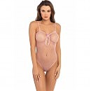    Undone See Through Bodysuit pink, one size