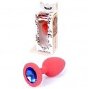 ����������� �������� ������ Boss Series � Jewellery Red Silicon PLUG Medium Blue M, BS6400084