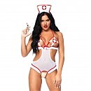   Leg Avenue Roleplay Naughty Nurse OS White/Red