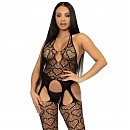 Leg Avenue Net suspender bodystocking Black O/S