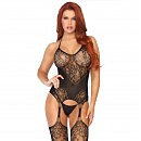   Leg Avenue Jacquard net Black,  ,  , one size