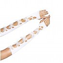  Leg Avenue Butterfly applique arm warmers White