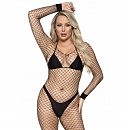   Leg Avenue Long Sleeved Bodystocking Black O/S