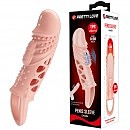      Pretty Love Cecelia Vibro Penis Sleeve Flesh