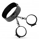    Bedroom Fantasies Collar & Cuffs  Black