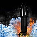    Glass Romance- 5» Glass Romance Anal Plug Black