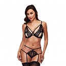   Strappy garther set black