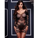      Longsleeve Lace Mini Dress Baci Lingerie, OS