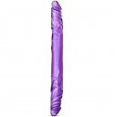    b yours 18inch double dildo purple