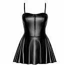 Noir Handmade F308 Dreamer wetlook corset mini dress with front zipper 