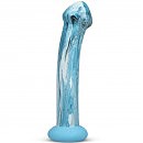   Gildo  Ocean Ripple Glass Dildo 17,4   3,8 .