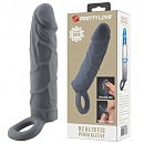    PRETTY LOVE Realistic Penis Sleeve, 18  3,8 