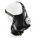 -      LOCKINK SEVANDA Blowjob Head Muzzle with Leash