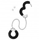    Fetish Tentation Adjustable metal and fur ankle cuffs