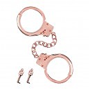   Fetish Tentation Premium Chick wrist cuffs in rose-gold metal,   