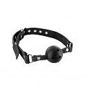  Fetish Tentation Premium Leather gag with stiff ball,   4 