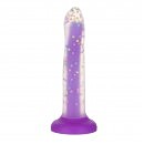     ADDICTION Rave 8, Glow in the Dark Dildo Purple Confetti, 20,3  3,6 