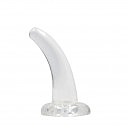    Non Realistic Dildo with Suction Cup Transparent, 12  3 