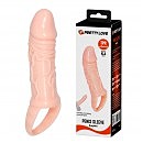 ������� �� ���� ������������ Pretty Love Breyden Penis Sleeve Flesh, 15,5 � 3,2 ��