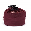      Liebe Seele Wine Red Large Storage Bag Cylindrical, 24  25 