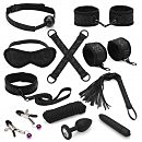 - Liebe Seele Black Lace and Neoprene 11pcs Bondage Kit, 