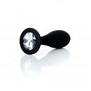    Jewellery Silicone Black Plug M Clear BOSS, 9,2  2,8 