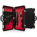    BDSM Bedroom Fantasies: Bondage Suitcase 13 Pcs Cow Leather