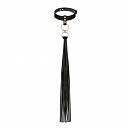    Rosy Gold Collar with Flogger Black