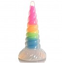   Creature Cocks Luminescent Rainbow Silicone Dildo