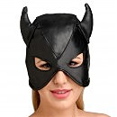     Master Series: Dungeon Demon Bondage Mask with Horns