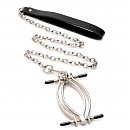       Master Series Pussy Tugger Adjustable Vagina Clamp with Chain