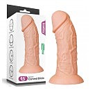   King-Sized Realistic Curved Dildo 9.5» Flesh 24  6,6 .