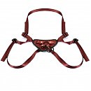    Liebe Seele Wine Red Strap-on Harness, 3  