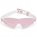   Liebe Seele White & Pink Fairy Goat Leather Blindfold, - 
